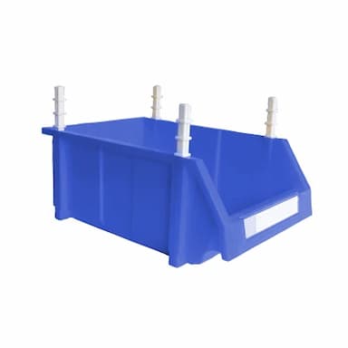 SHENGCHU/晟储 组立零件盒 LJHA4 外尺寸380×245×150mm 内尺寸327×215×145mm 蓝色 1个