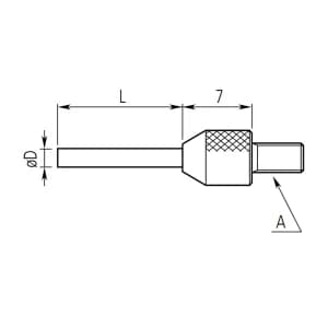 MITUTOYO/三丰 针型测头(硬质合金) 21AAA257 D=2mm L=18mm 不含第三方检测 1个