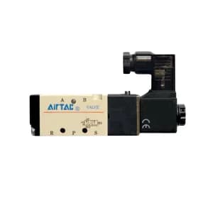 AIRTAC/亚德客 4V200系列电磁阀 4V21008A 两位五通 DIN插座式 接口Rc1/4 AC220V 1个