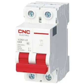 CNC/长城电器 小型断路器 YCB6H-63/2PC16A C型脱扣 额定电流16A 1台