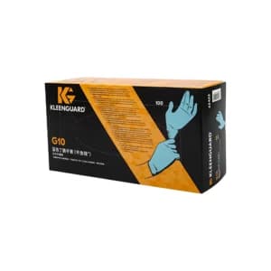 KIMBERLY-CLARK/金佰利 Kleenguard*G10蓝色丁腈手套 55423 L 100只 不含硅 1盒