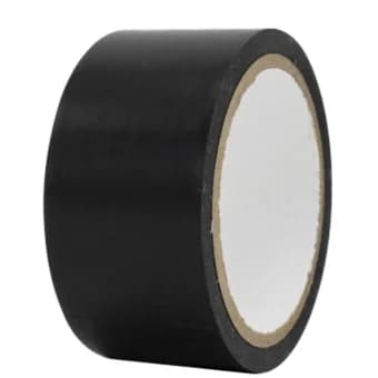 MINGGU/鸣固 警示胶带 150mm×33m 厚0.18mm PVC 纸管芯 黑色 1卷