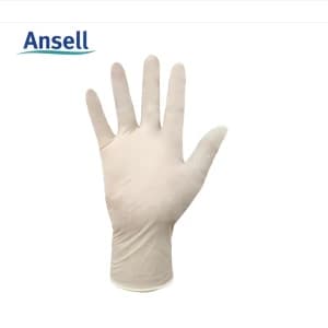 ANSELL/安思尔 457X无粉天然乳胶一次性手套 1只