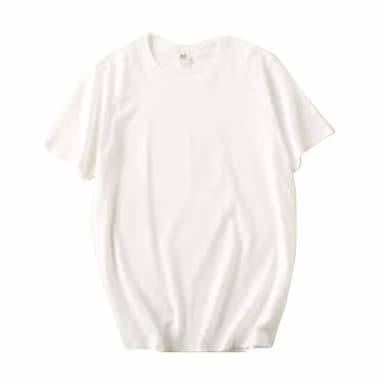 CHENGDOU/承豆 夏季短袖T恤工作服 赛络纺纯棉圆领 4XL 白色 1件