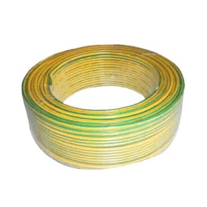 JINDA CABLE/津达线缆 铜芯聚氯乙烯绝缘布电线 BV-450/750V-1×2.5 黄绿双色 100m 1卷